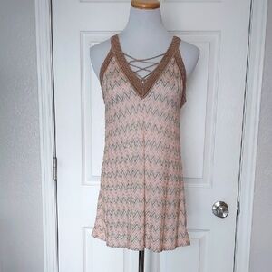 White House Black Market Zigzag Knit Top